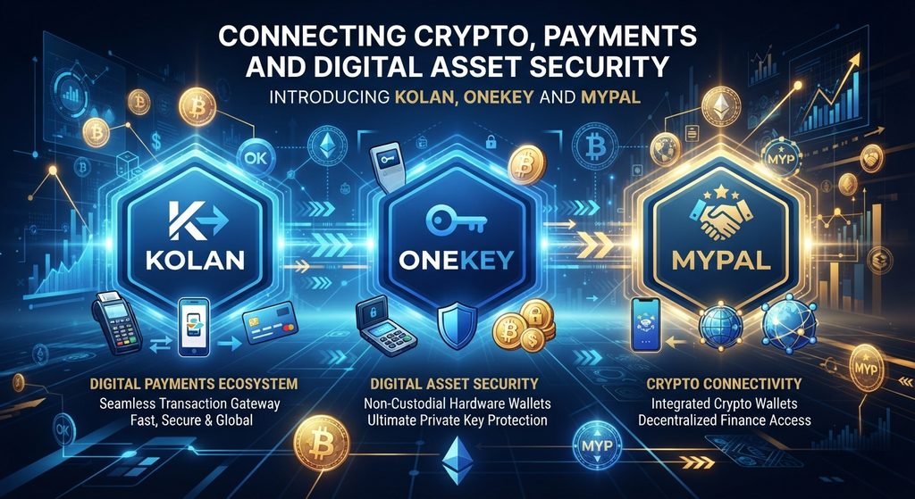 Connecting Crypto, Payments and Digital Asset Security: Introducing Kolan, OneKey and MyPal